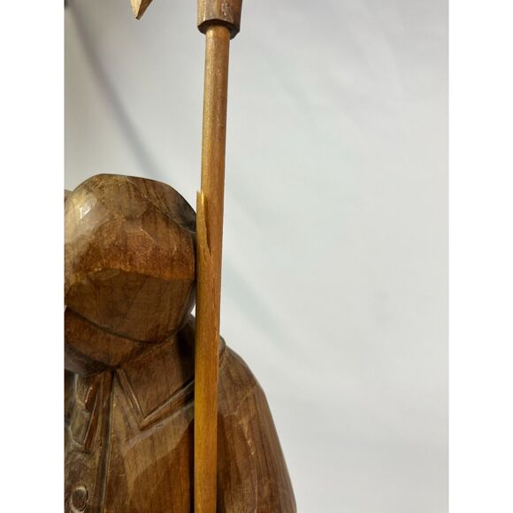 Vintage Maritime Folk Art Wood Carved Night Watchman - Picture 5 of 10